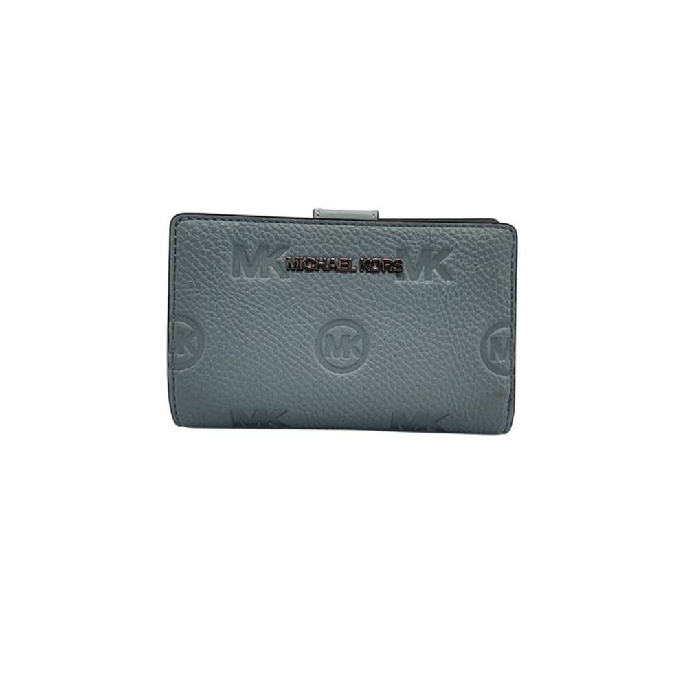 Michael Kors Travel Logo Debossed Billfold Blue OS-41780572629-1404519-$380